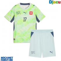 Švicarska Ruben Vargas #17 Gostujuci Dres za djecu SP 2026 Kratak Rukav (+ Kratke hlače)